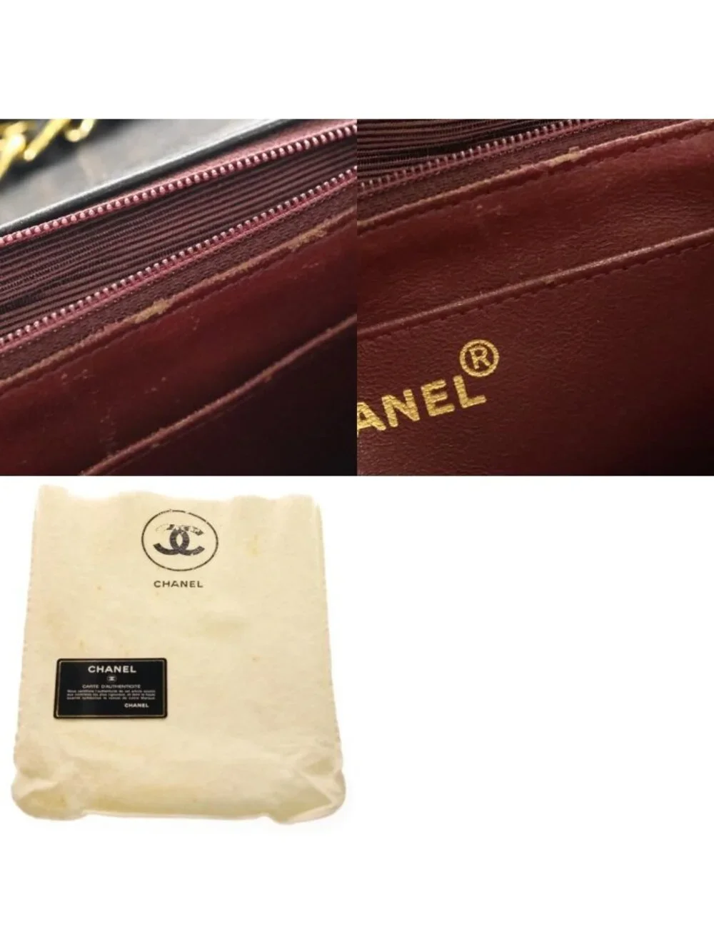 Chanel Diana 25 Chain Shoulder Bag Black Lambskin Gold